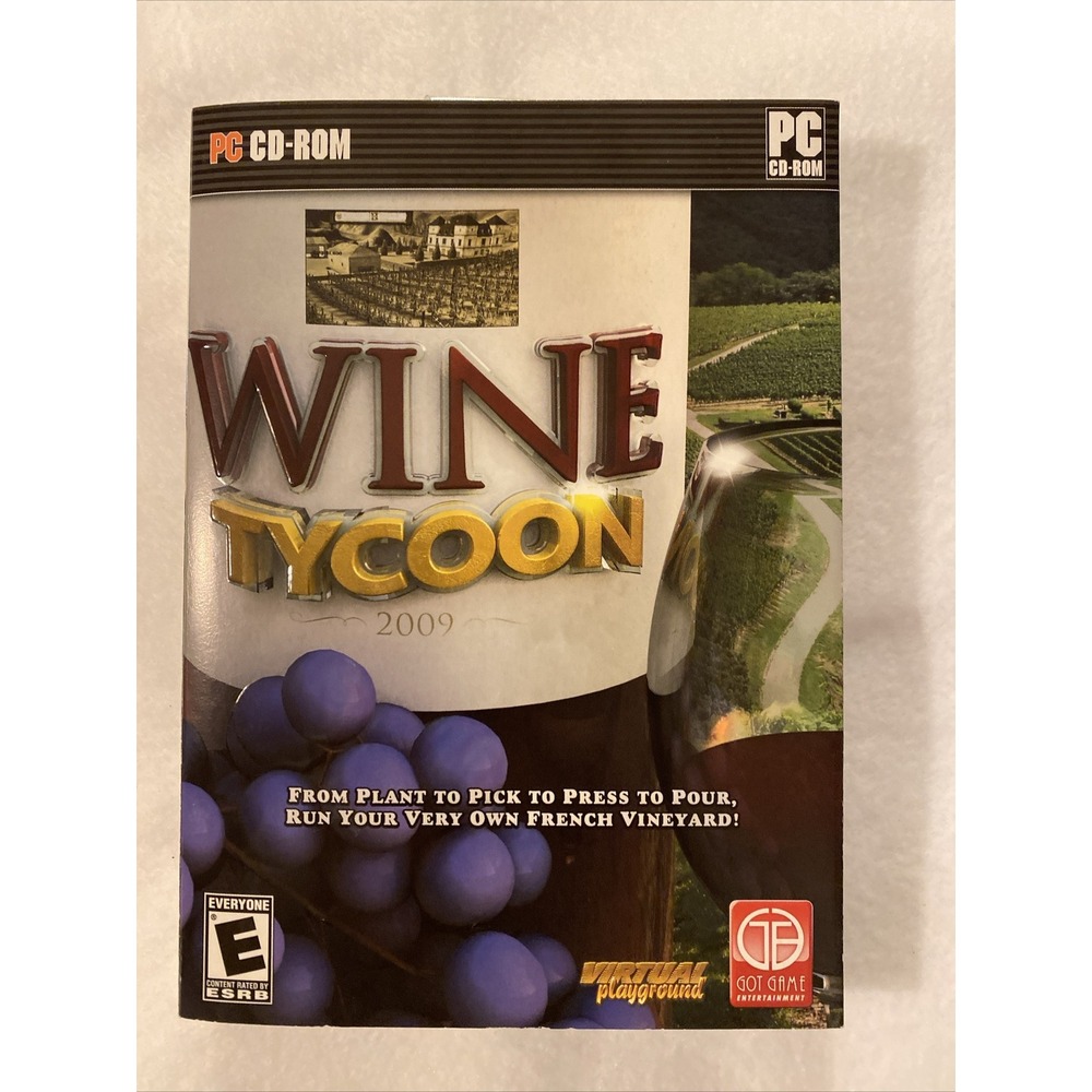 Got‎ Game Entertainment Wine Tycoon PC CD-ROM 2009 New Sealed Simulation Game